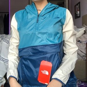 vintage color block windbreaker